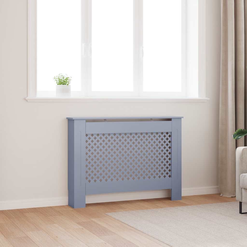 vidaXL Cobertura de radiador 112x19x81,5 cm MDF branco