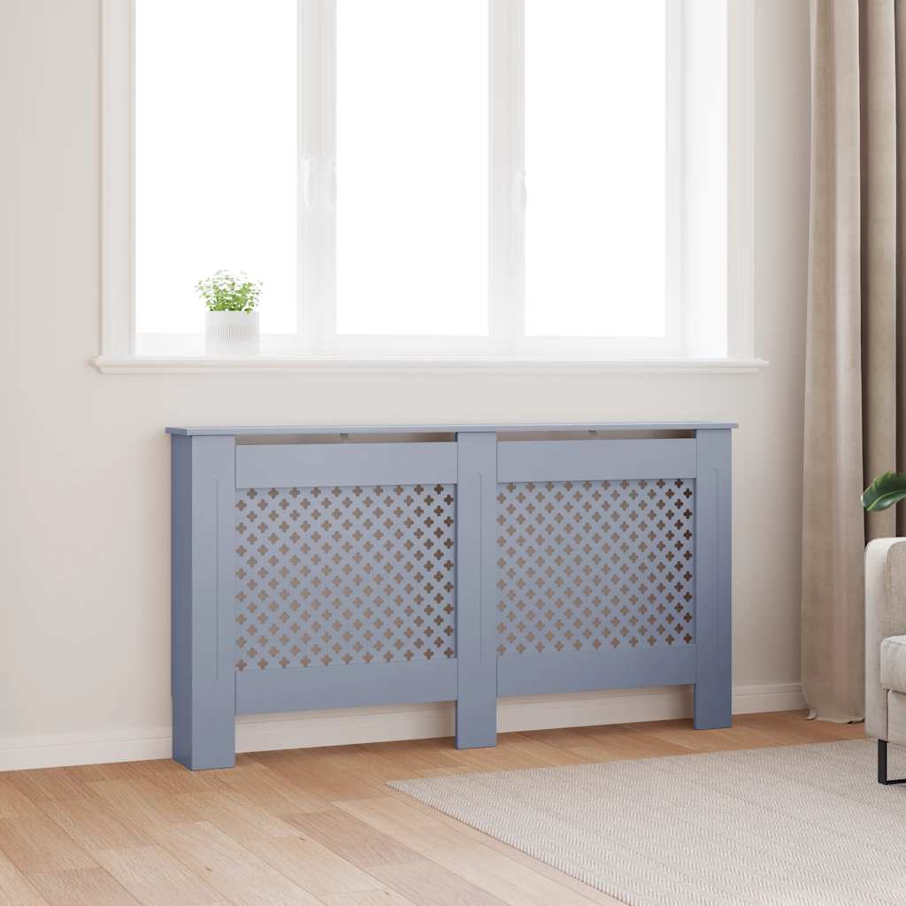 vidaXL Cobertura de radiador 112x19x81,5 cm MDF branco