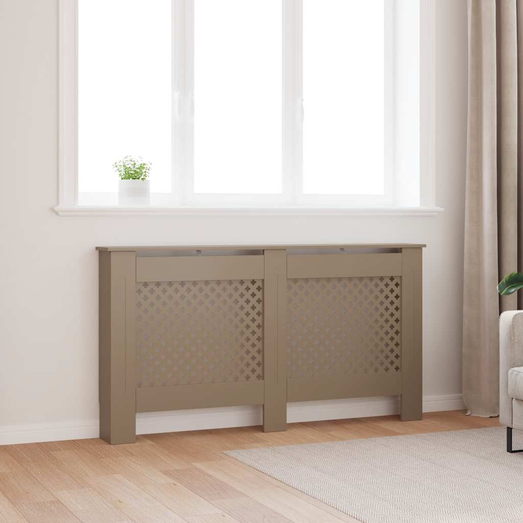 vidaXL Cobertura de radiador 112x19x81,5 cm MDF branco