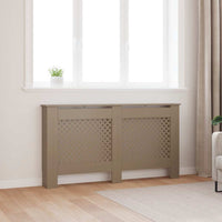 vidaXL Cobertura de radiador 112x19x81,5 cm MDF branco