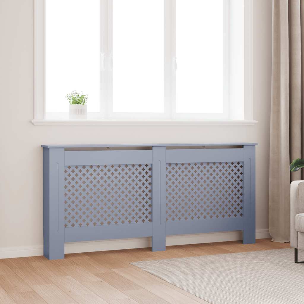 vidaXL Cobertura de radiador 112x19x81,5 cm MDF branco