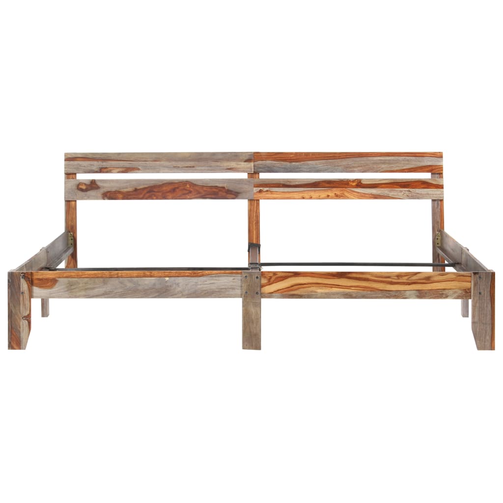 vidaXL Estrutura de cama sem colchão 200x200 cm madeira maciça