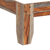 vidaXL Estrutura de cama sem colchão 200x200 cm madeira maciça