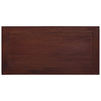 vidaXL Mesa de centro clássica 100x50x30 cm mogno maciço castanho