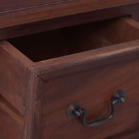 vidaXL Cómoda madeira de mogno maciça castanho clássico