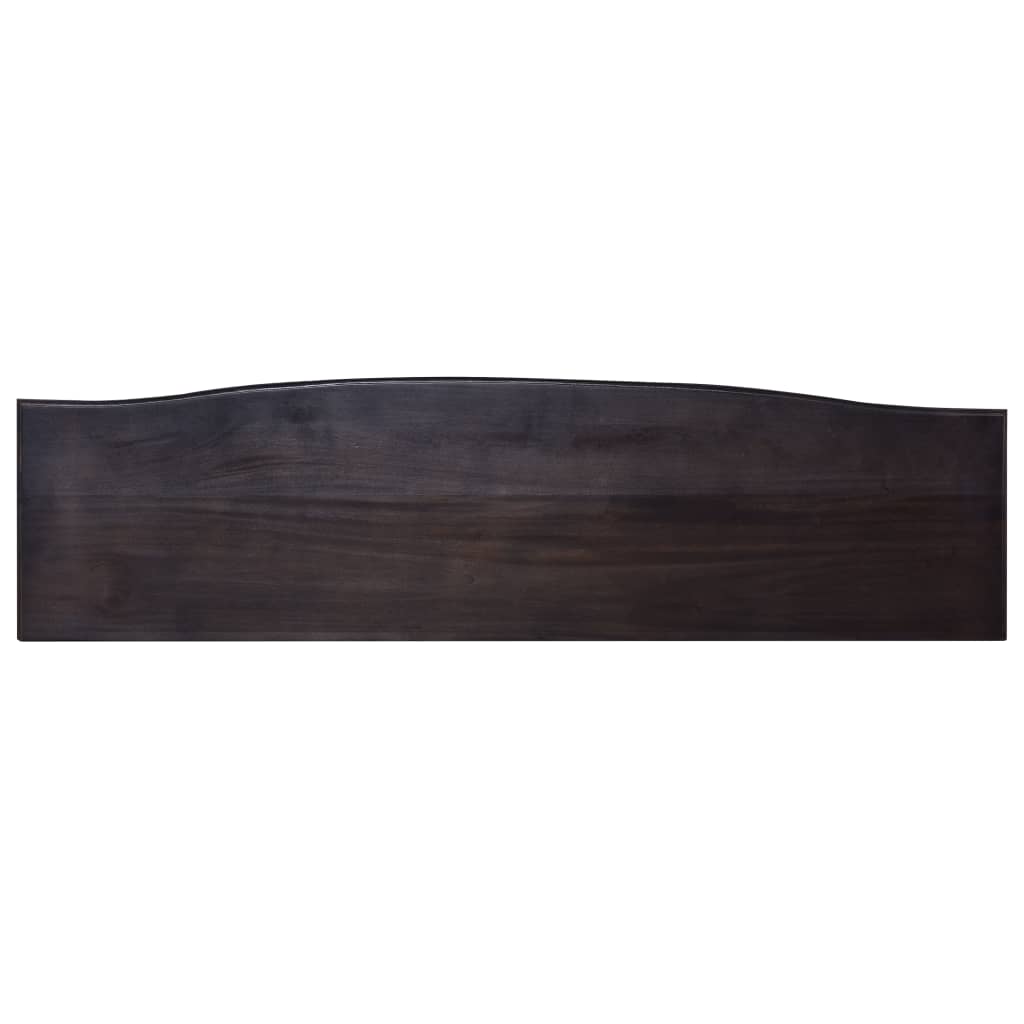 vidaXL Mesa consola 120x30x75cm mogno maciço castanho café preto-claro