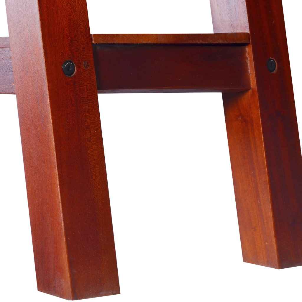 vidaXL Mesa consola 90x30x75 cm mogno maciço castanho clássico