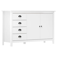 vidaXL Aparador Hill 130x40x80 cm pinho maciço castanho mel
