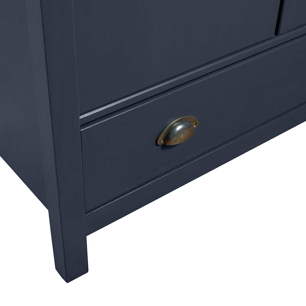 vidaXL Roupeiro 3 portas Hill 127x50x170 cm pinho maciço branco