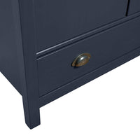 vidaXL Roupeiro 3 portas Hill 127x50x170 cm pinho maciço branco