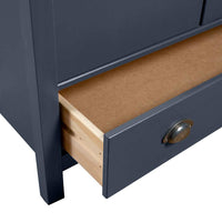 vidaXL Roupeiro 3 portas Hill 127x50x170 cm pinho maciço branco