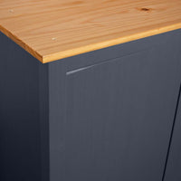 vidaXL Roupeiro 3 portas Hill 127x50x170 cm pinho maciço branco