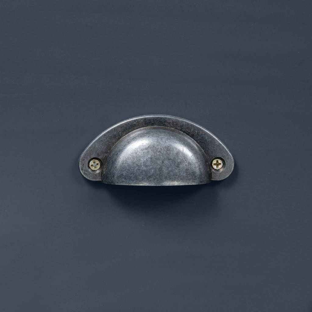 vidaXL Aparador Hill 125x40x80 cm madeira de pinho maciça cinza