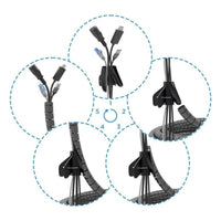 Organizador de cabos Espiral 10 Metros- Preto