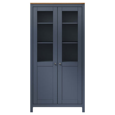 vidaXL Móvel alto Hill 85x37x170,5 cm pinho maciço cinzento