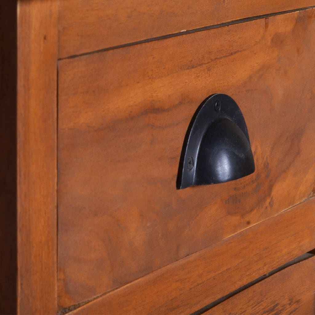 vidaXL Mesa de cabeceira 40x35x60 cm madeira de teca maciça