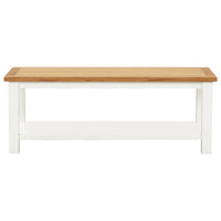 vidaXL Mesa de centro 110x55x40 cm madeira de carvalho maciça