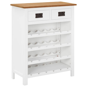 vidaXL Armário para vinhos 72x32x90 cm madeira carvalho maciça