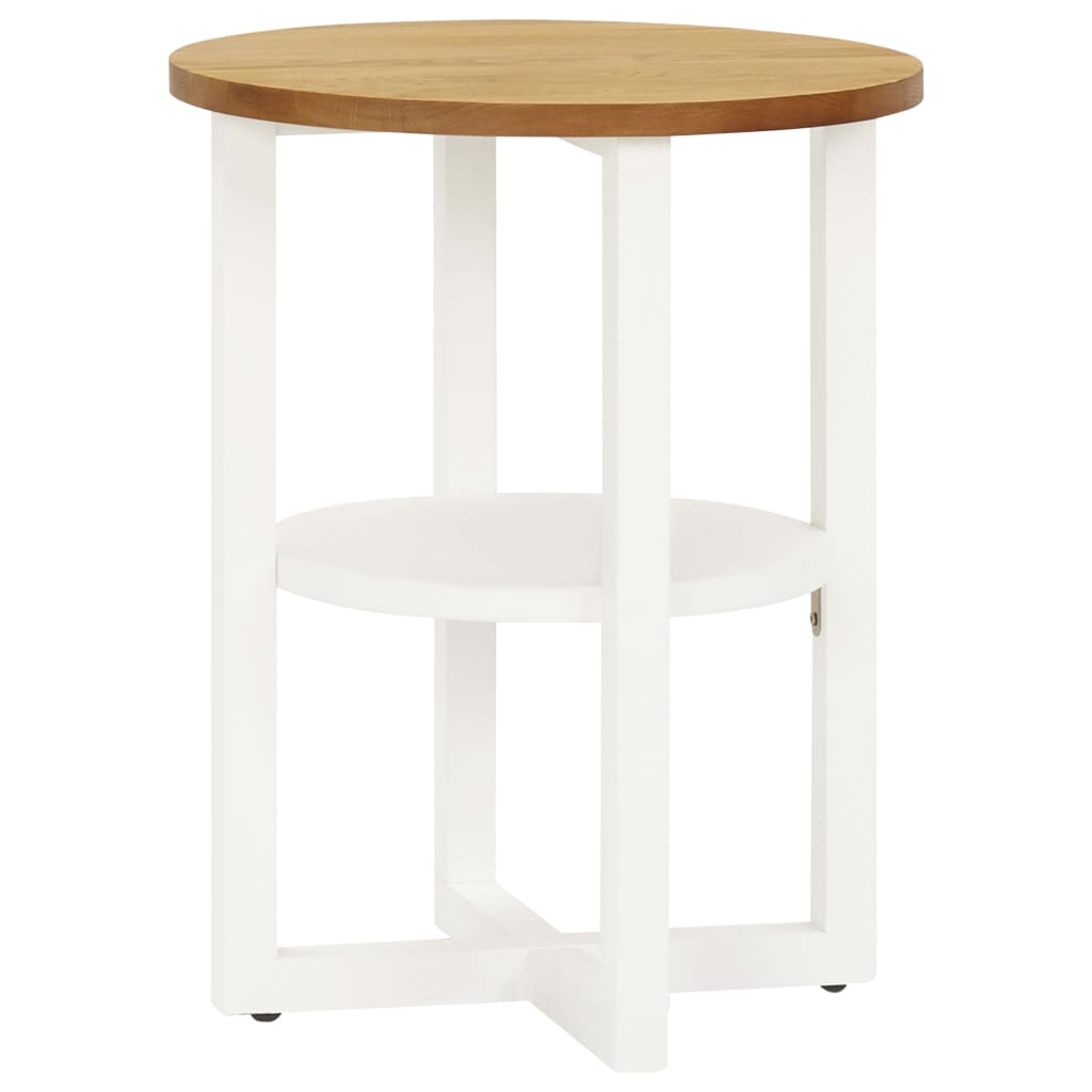 vidaXL Mesa de apoio 40x50 cm madeira carvalho maciça
