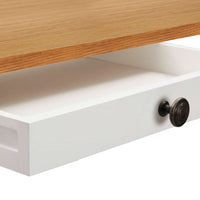 vidaXL Mesa de bar 100x40x110 cm madeira de carvalho maciça