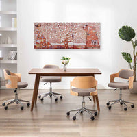 vidaXL Conj. painéis parede c/ impressão vaso flores 150x60cm multicor