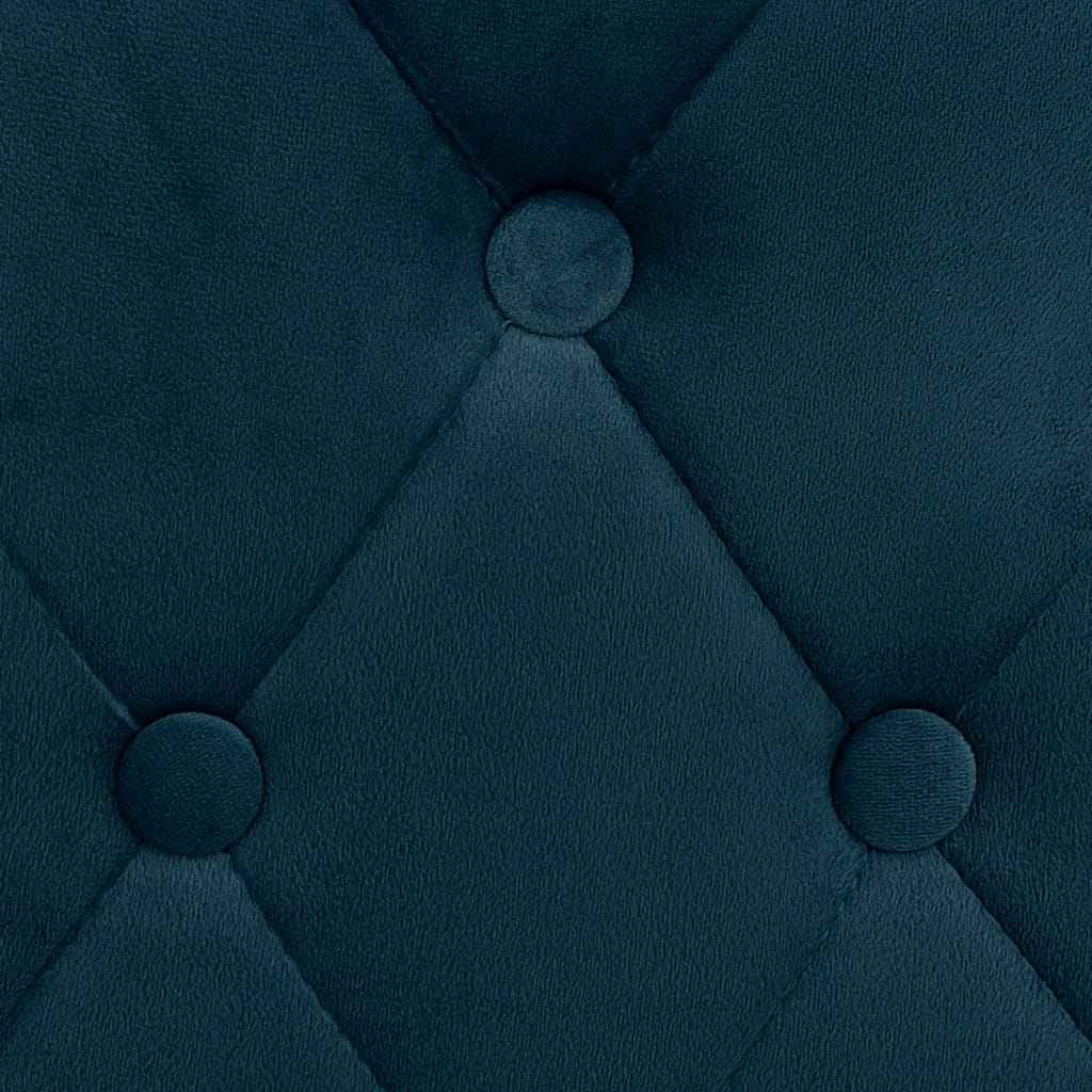 vidaXL Bancos de bar 2 pcs veludo azul