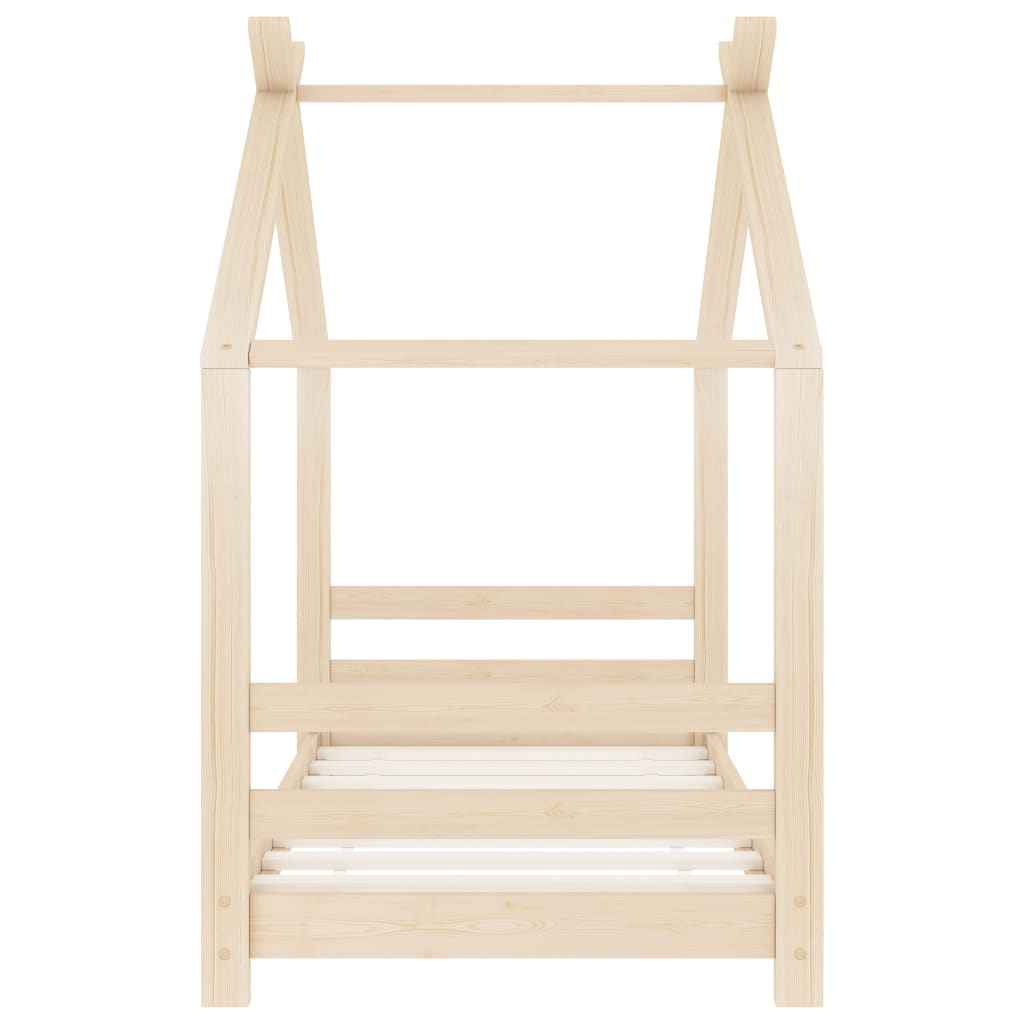 vidaXL Estrutura de cama infantil 70x140 cm madeira de pinho maciça