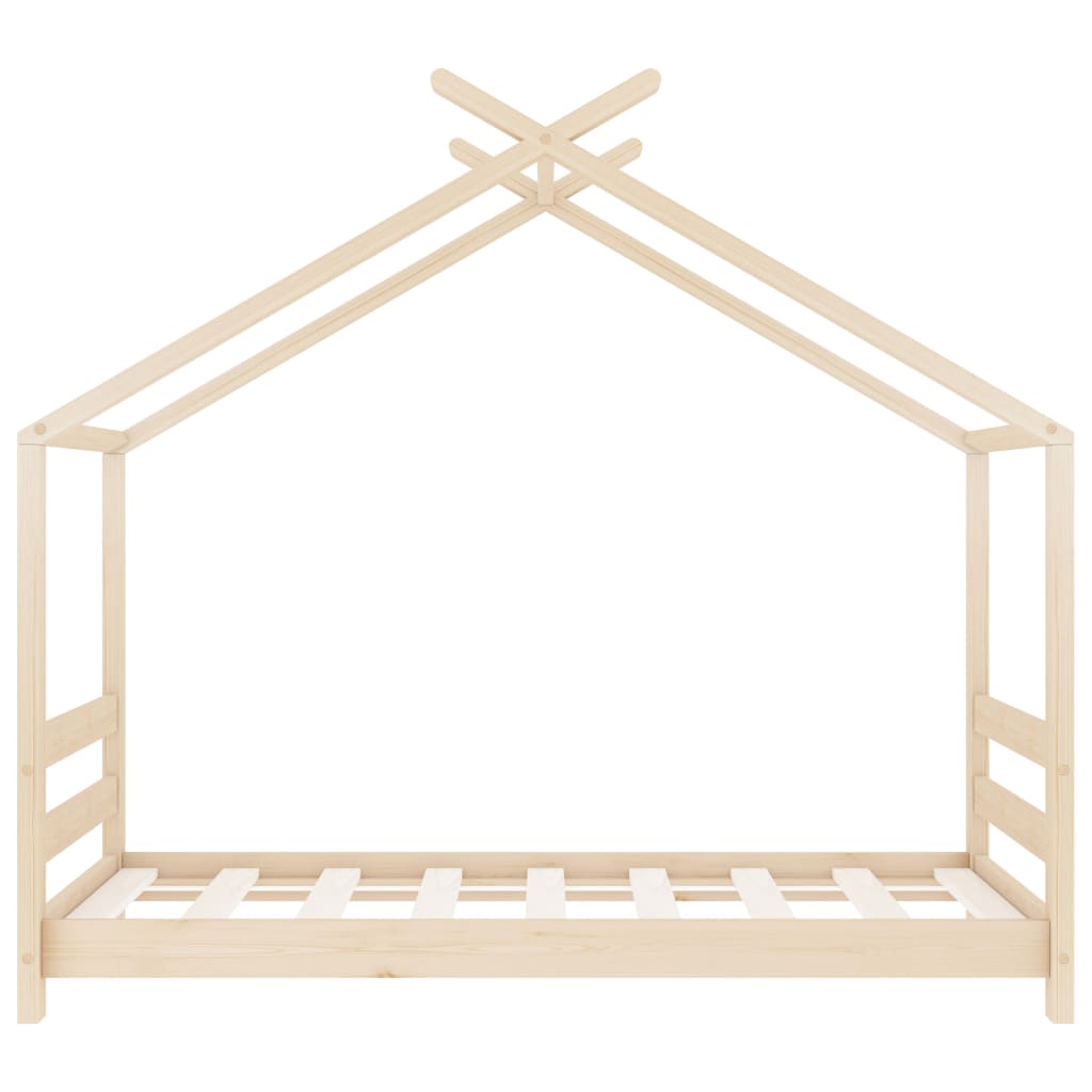 vidaXL Estrutura de cama infantil 70x140 cm madeira de pinho maciça