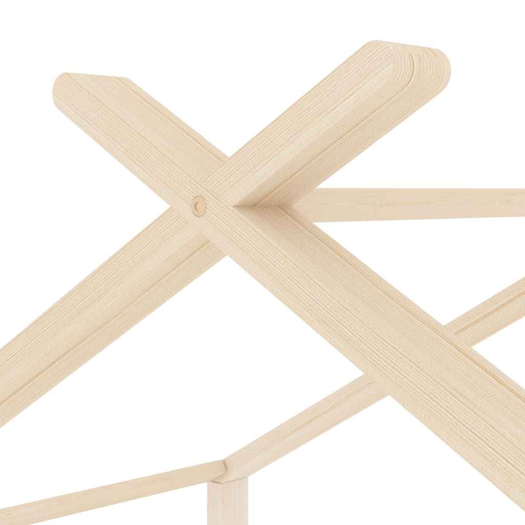 vidaXL Estrutura de cama infantil 70x140 cm madeira de pinho maciça