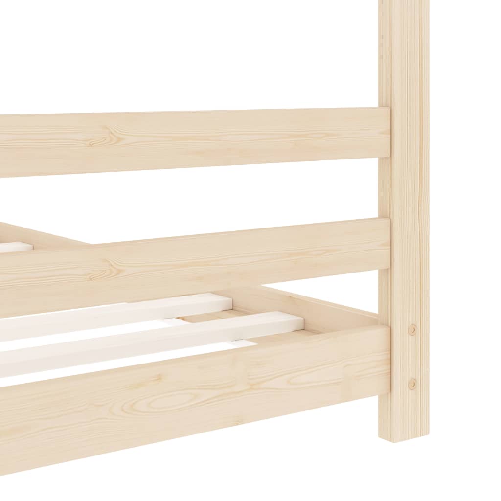 vidaXL Estrutura de cama infantil 70x140 cm madeira de pinho maciça