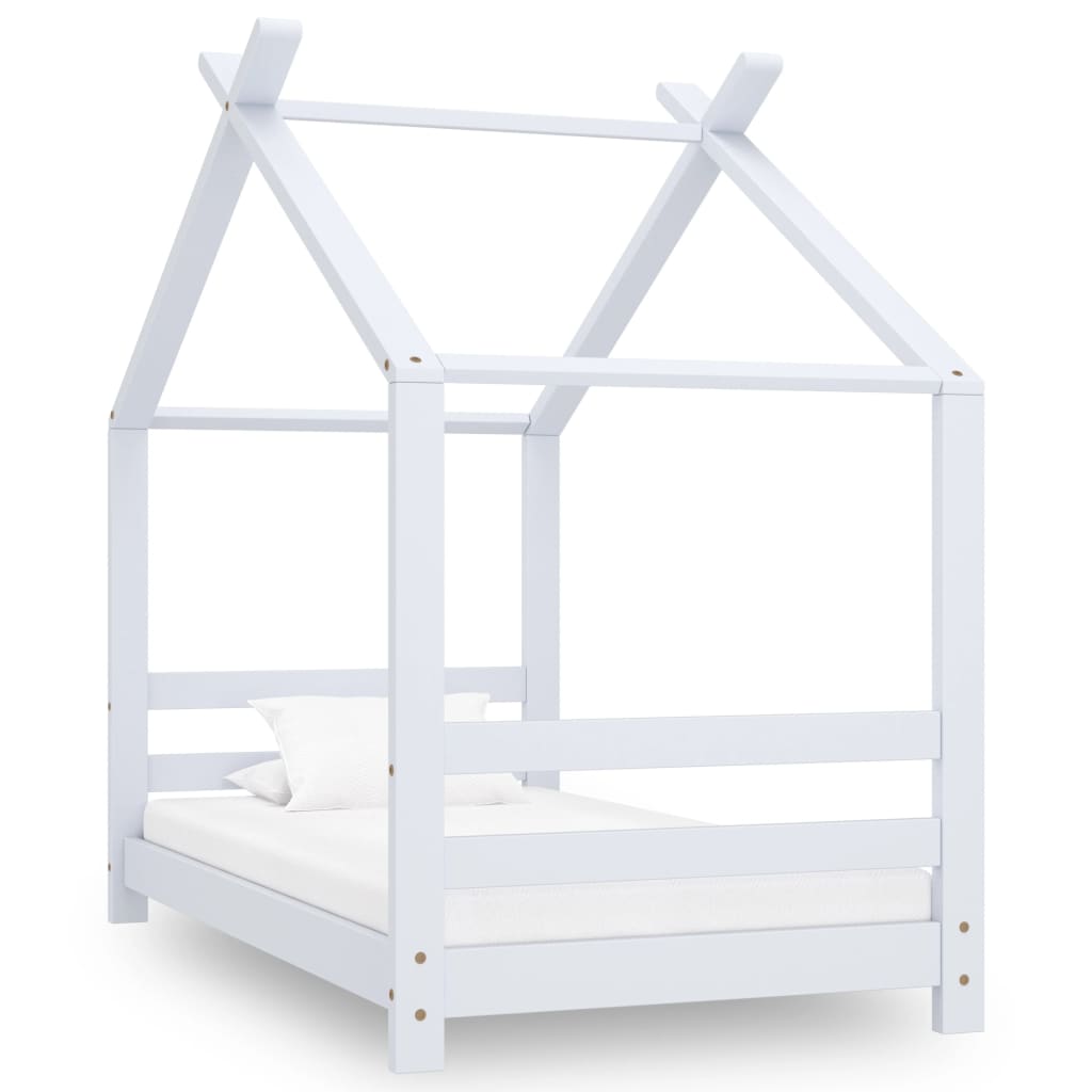 vidaXL Estrutura de cama infantil 70x140 cm madeira de pinho maciça