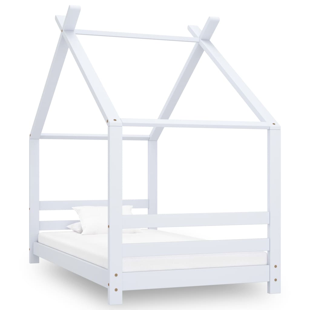 vidaXL Estrutura de cama infantil 70x140 cm madeira de pinho maciça