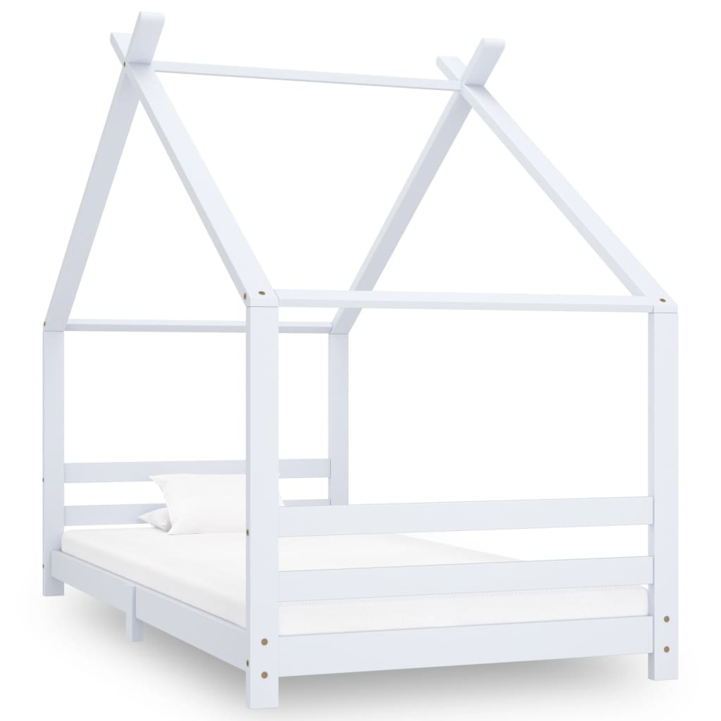 vidaXL Estrutura de cama infantil 70x140 cm madeira de pinho maciça