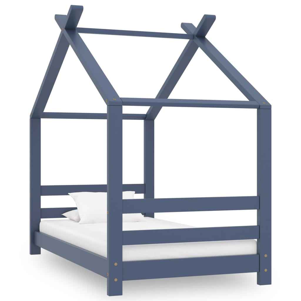 vidaXL Estrutura de cama infantil 70x140 cm madeira de pinho maciça