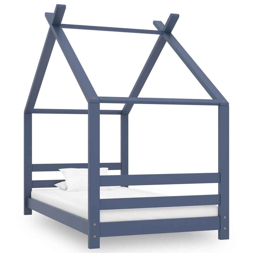 vidaXL Estrutura de cama infantil 70x140 cm madeira de pinho maciça