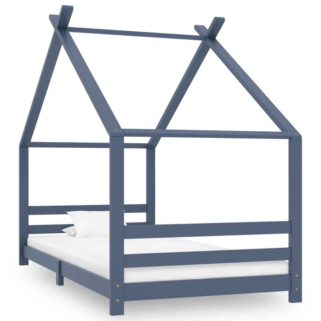 vidaXL Estrutura de cama infantil 70x140 cm madeira de pinho maciça