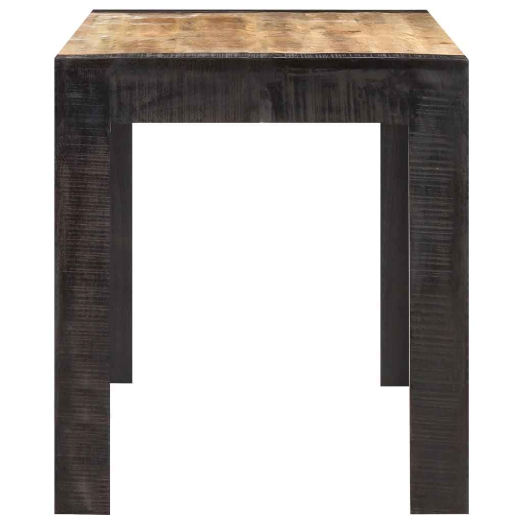vidaXL Mesa de jantar 140x70x76 cm madeira de mangueira áspera maciça