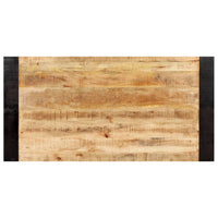 vidaXL Mesa de jantar 140x70x76 cm madeira de mangueira áspera maciça