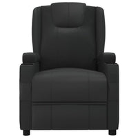 vidaXL Poltrona elevatória couro artificial branco nata