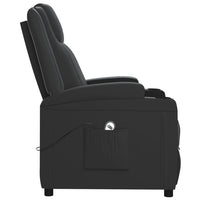 vidaXL Poltrona elevatória couro artificial branco nata