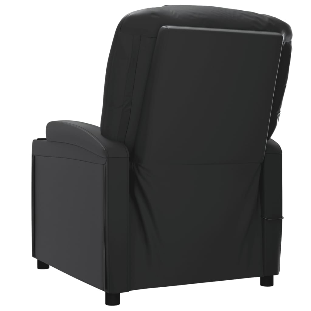 vidaXL Poltrona elevatória couro artificial branco nata