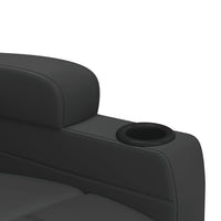 vidaXL Poltrona elevatória couro artificial branco nata