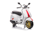 Vespa Sprint, 12 volt elektrische scooter met muziek en meer!