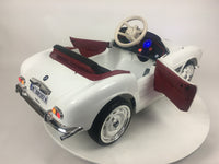 BMW 507 Oldtimer, 12 volt elektrische kinderauto met echte deuren