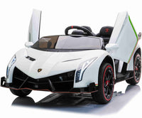 Lamborghini Veneno, 2-persoons elektrische kinderauto met 4 motoren en meer.