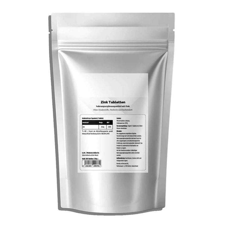 25mg Zinc Bisglycinate - 500 Tablets