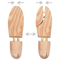 vidaXL Árvores para Sapatos 5 pcs Castanho 30,5 x 10 x 8 cm