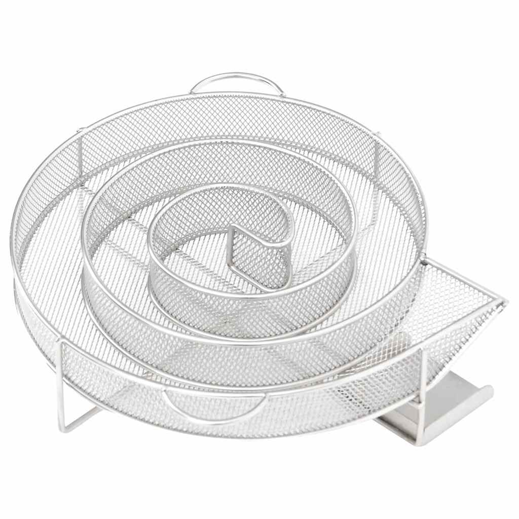 vidaXL Gerador de fumo frio redondo 19,5 cm aço inoxidável