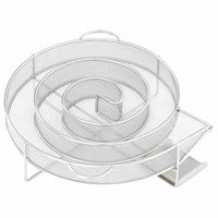 vidaXL Gerador de fumo frio redondo 19,5 cm aço inoxidável