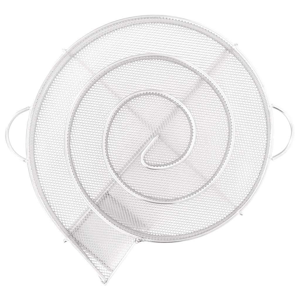 vidaXL Gerador de fumo frio redondo 19,5 cm aço inoxidável